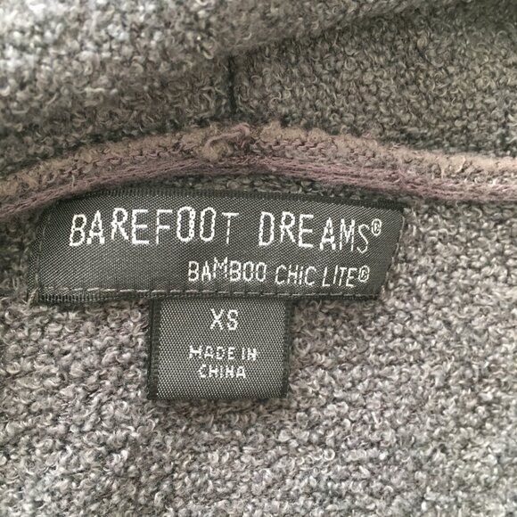 BAREFOOT DREAMS Dark Gray Bamboo Chic Lite Knit Open Front Cardigan - Picture 2 of 11